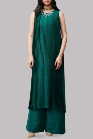 Galapagos Green Raw Silk Set