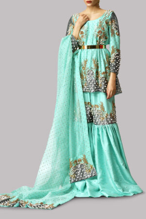 Leisure Time Embellished Gharara Set