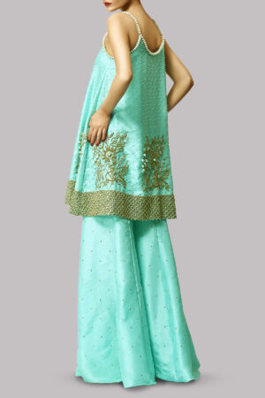 Leisure Time Embellished Raw Silk Set