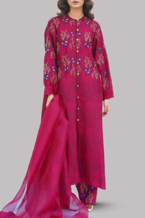 Scooter Red Block Printed & Embellished Set